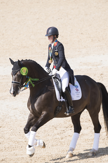 Gold Medal winner Charlotte DUJARDIN GB Valegro copy